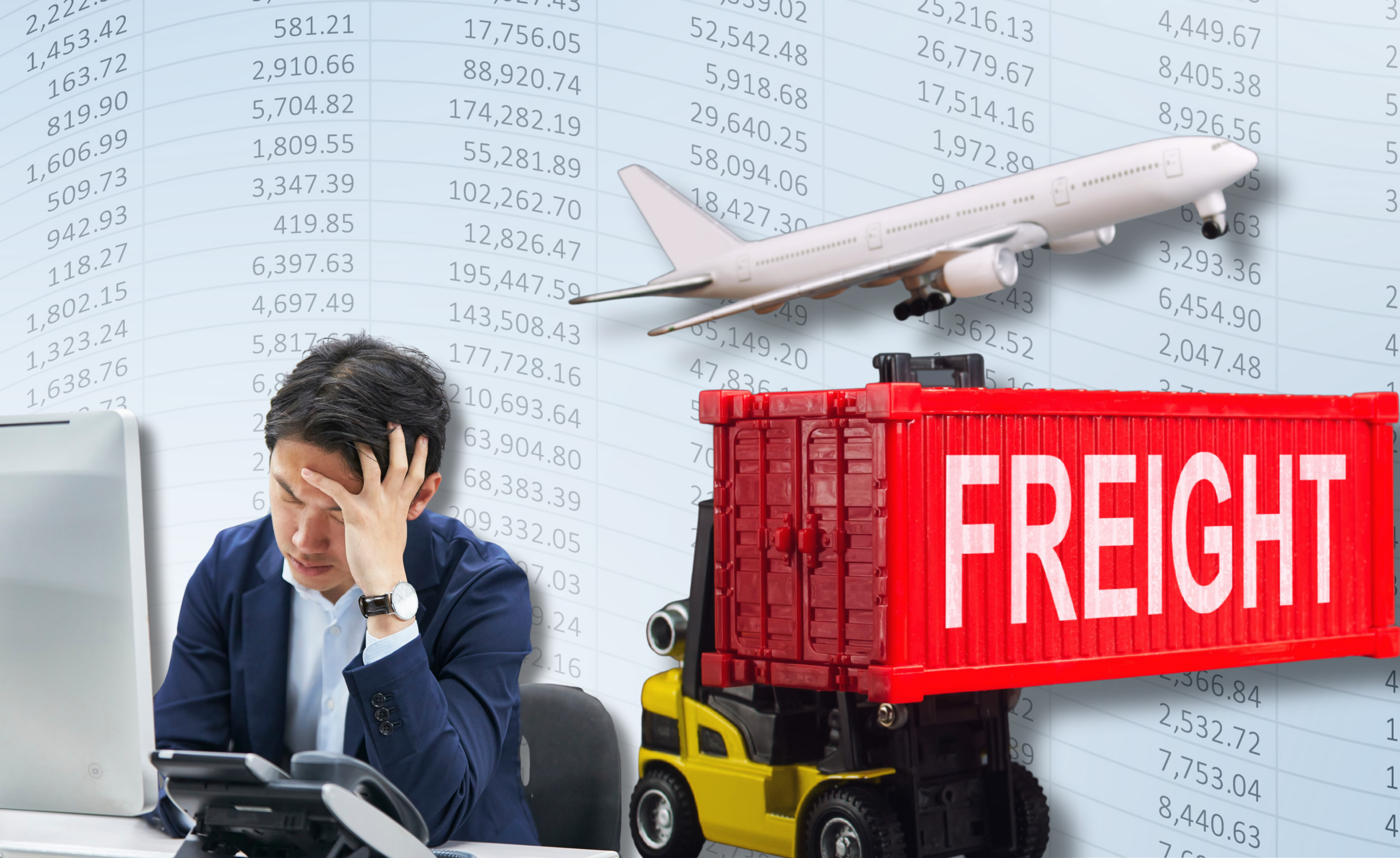 Illustration showing freight forwarding teams moving beyond spreadsheets