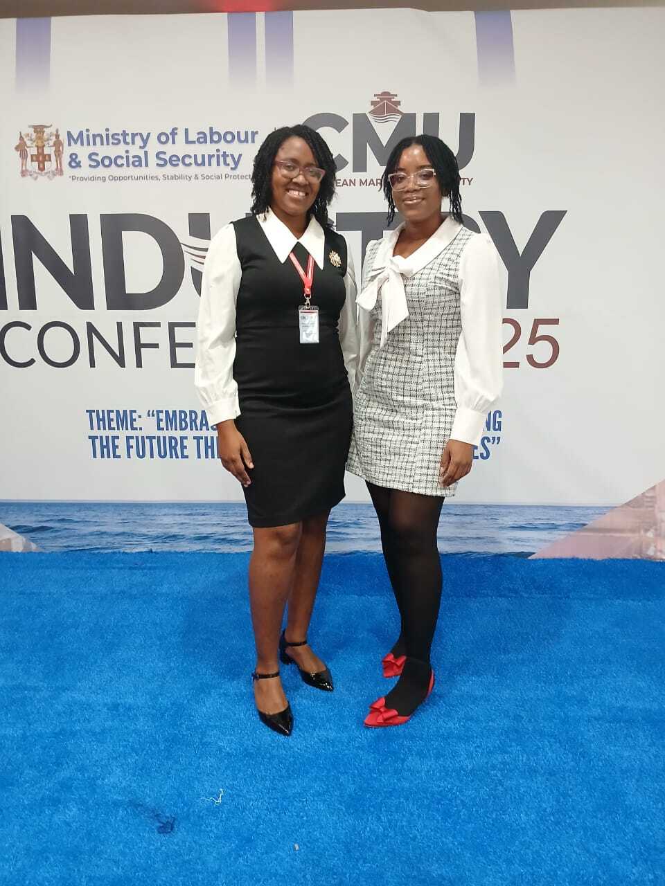Maritime professionals discussing innovation in the Caribbean blue economy